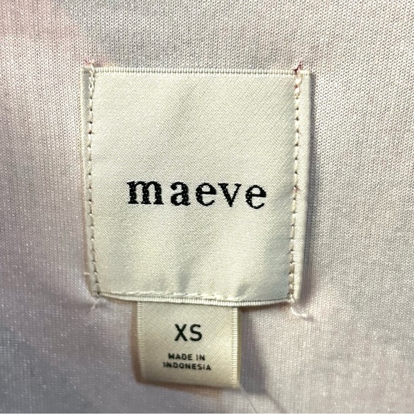 NWT MAEVE Anthropologie Velvet Babydoll Top in Rose Plaid Sz XS LS Puff Sleeves - Picture 8 of 10